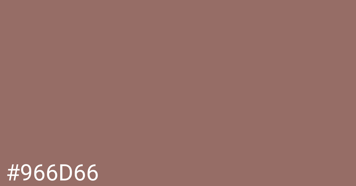 Hex color #966d66 graphic