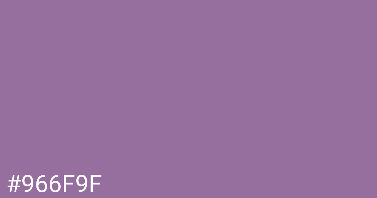 Hex color #966f9f graphic