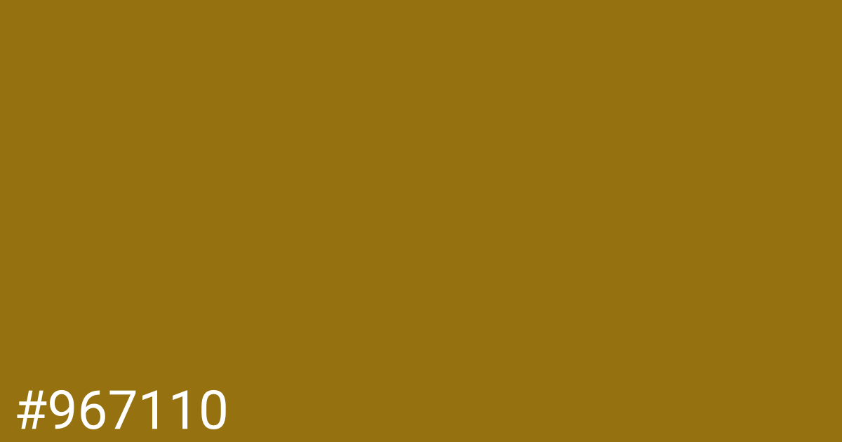 Hex color #967110 graphic