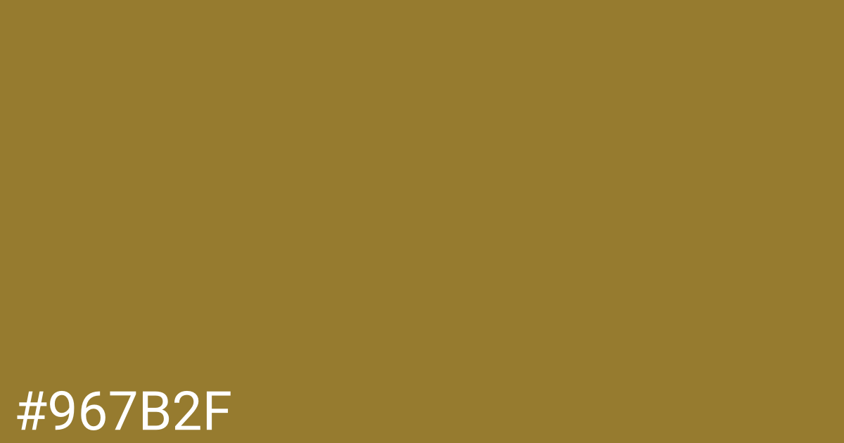 Hex color #967b2f graphic