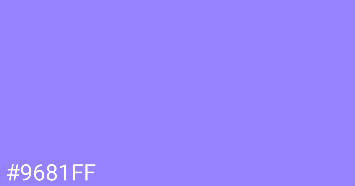 Hex color #9681ff graphic