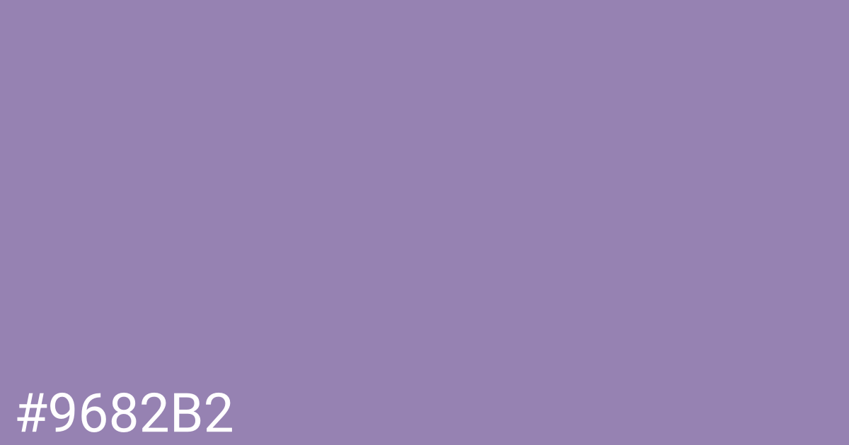 Hex color #9682b2 graphic