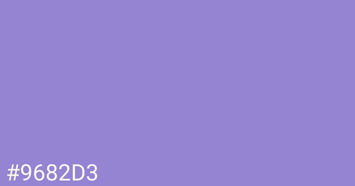 Hex color #9682d3 graphic