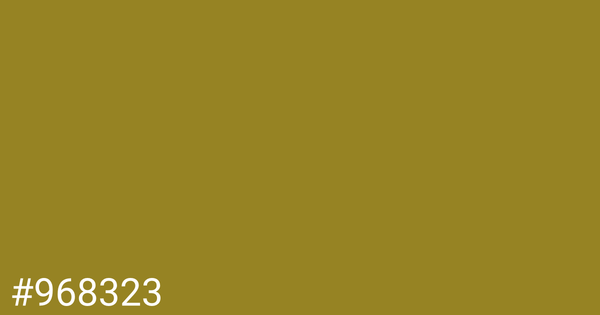 Hex color #968323 graphic