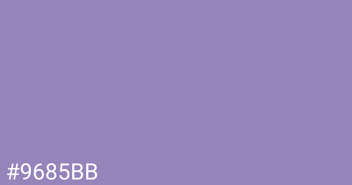 Hex color #9685bb graphic