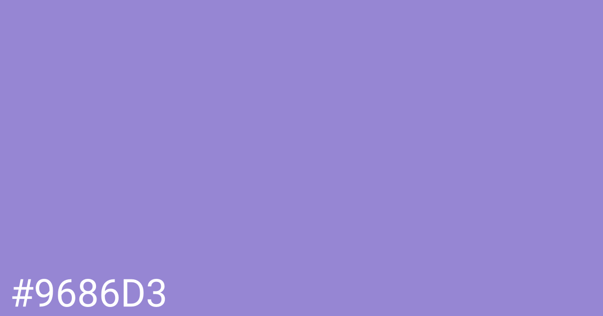 Hex color #9686d3 graphic