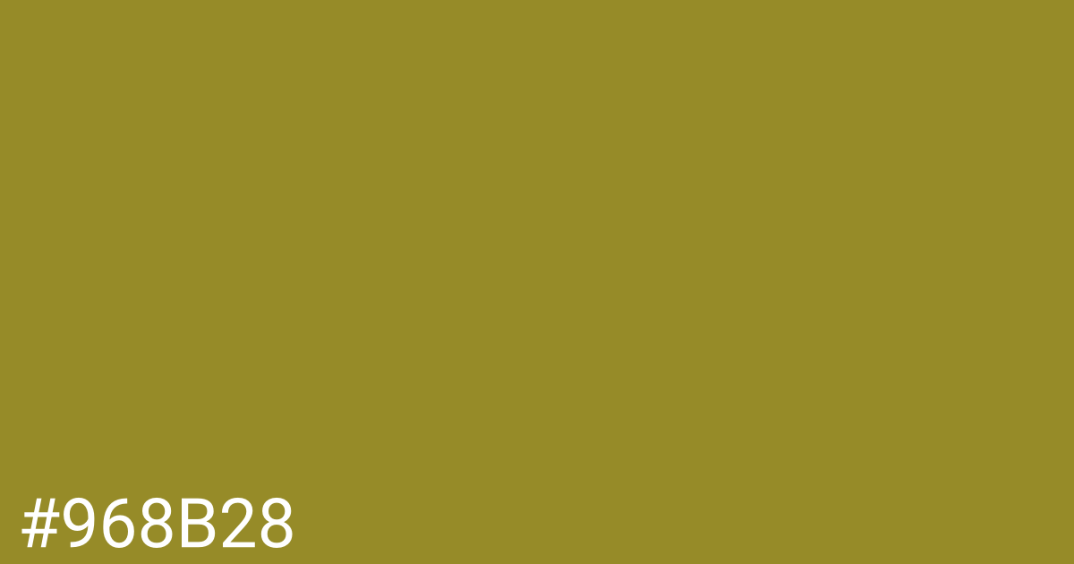 Hex color #968b28 graphic