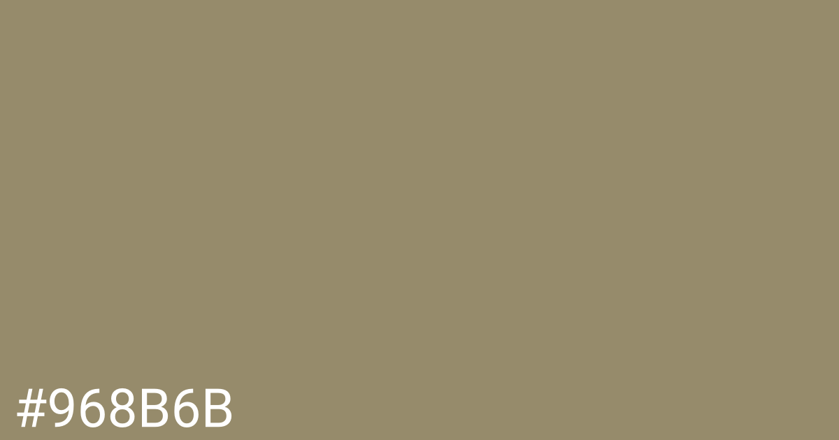 Hex color #968b6b graphic