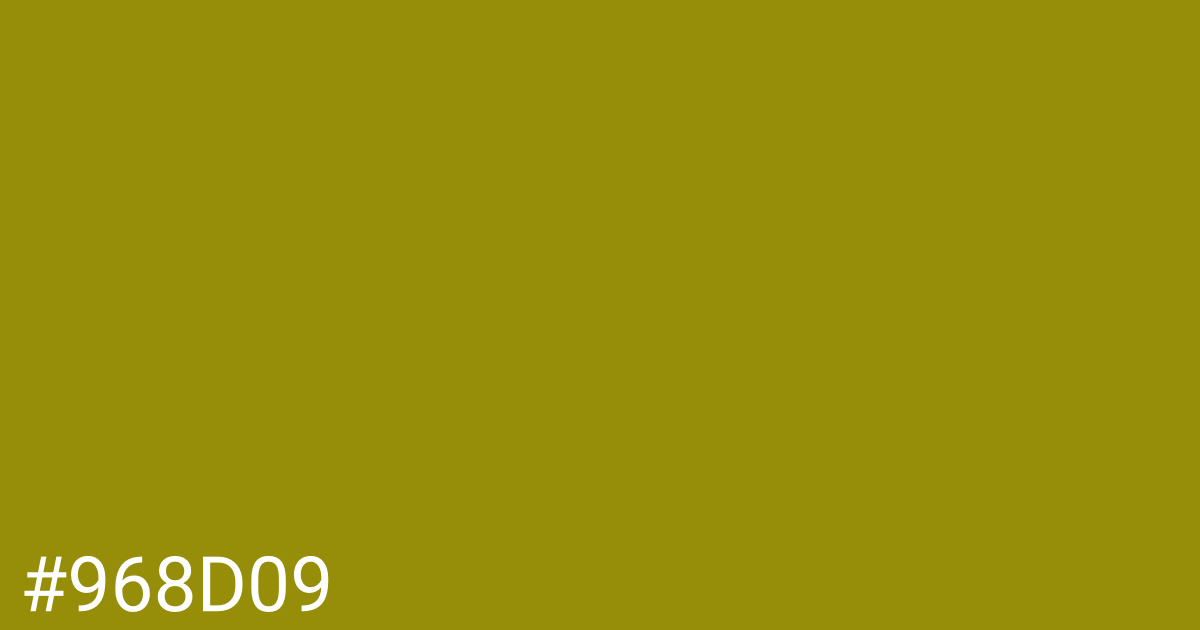 Hex color #968d09 graphic