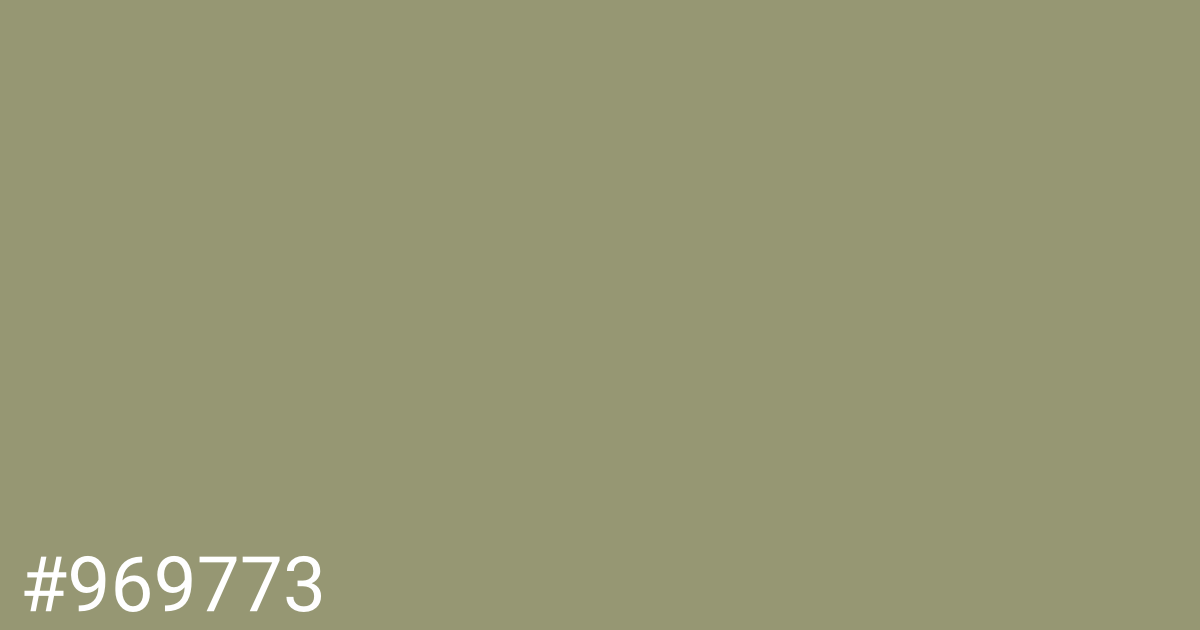 Hex color #969773 graphic