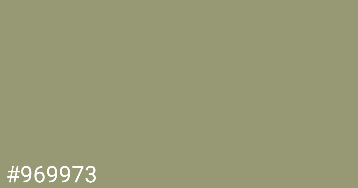 Hex color #969973 graphic