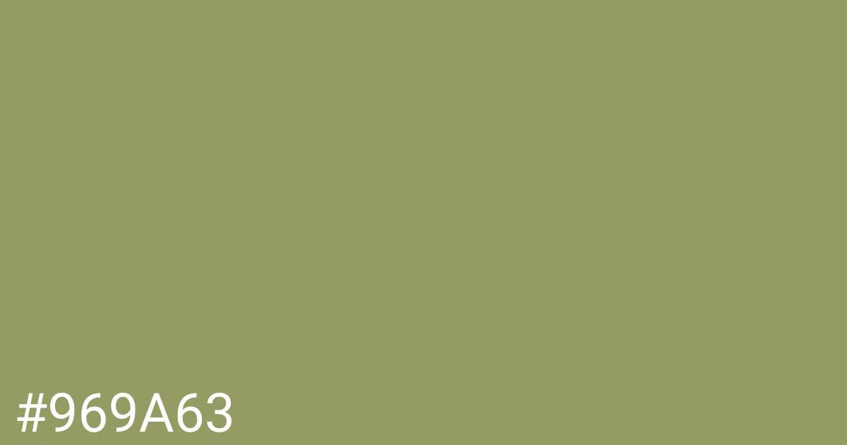 Hex color #969a63 graphic