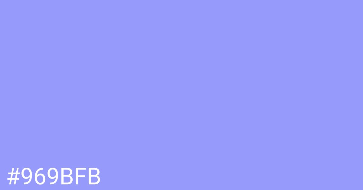 Hex color #969bfb graphic