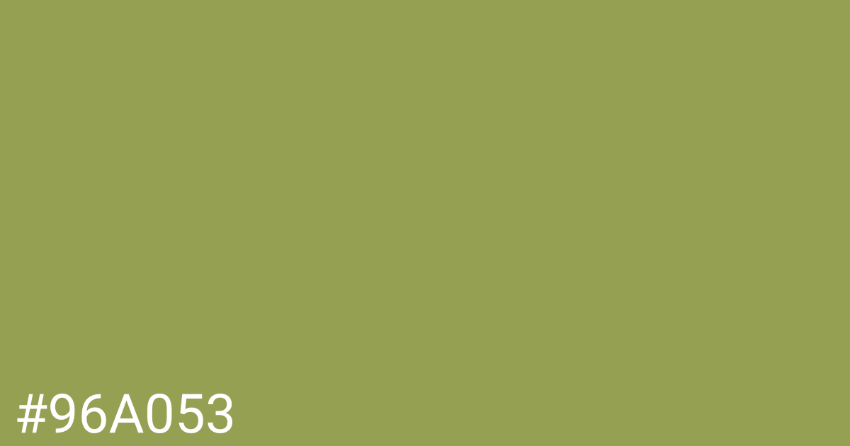 Hex color #96a053 graphic