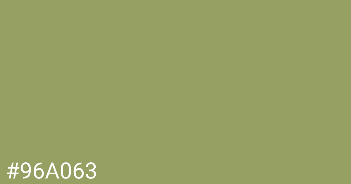 Hex color #96a063 graphic