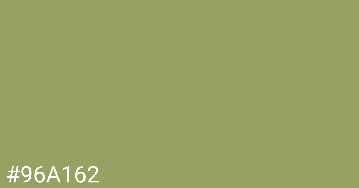 Hex color #96a162 graphic