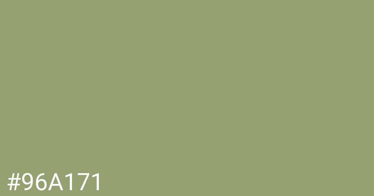 Hex color #96a171 graphic