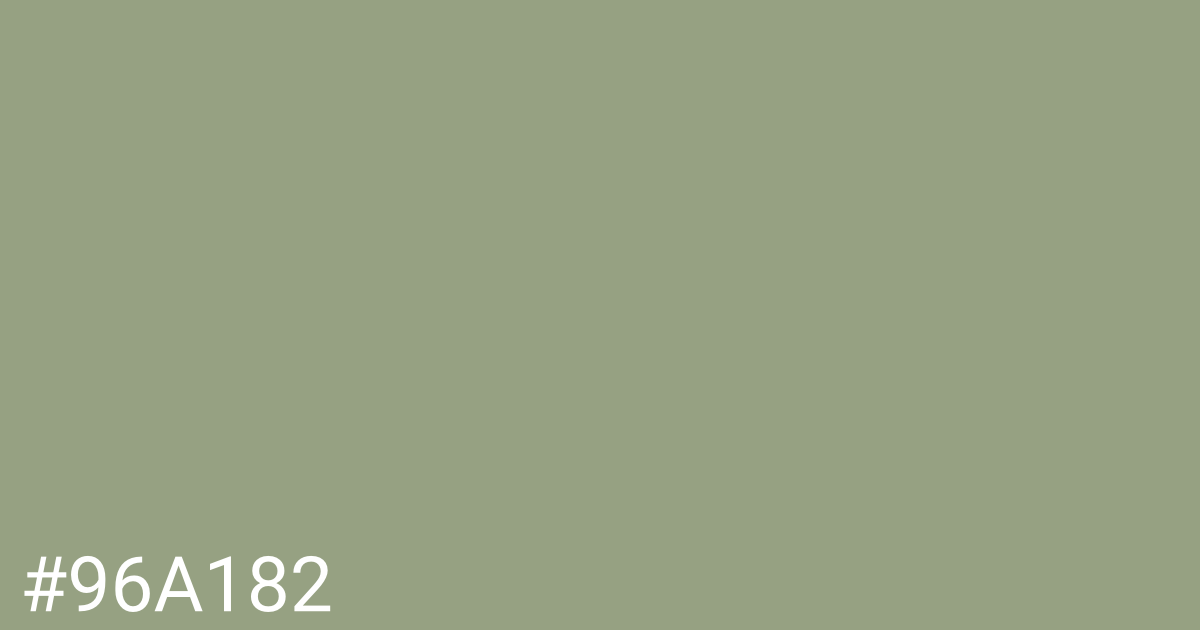 Hex color #96a182 graphic