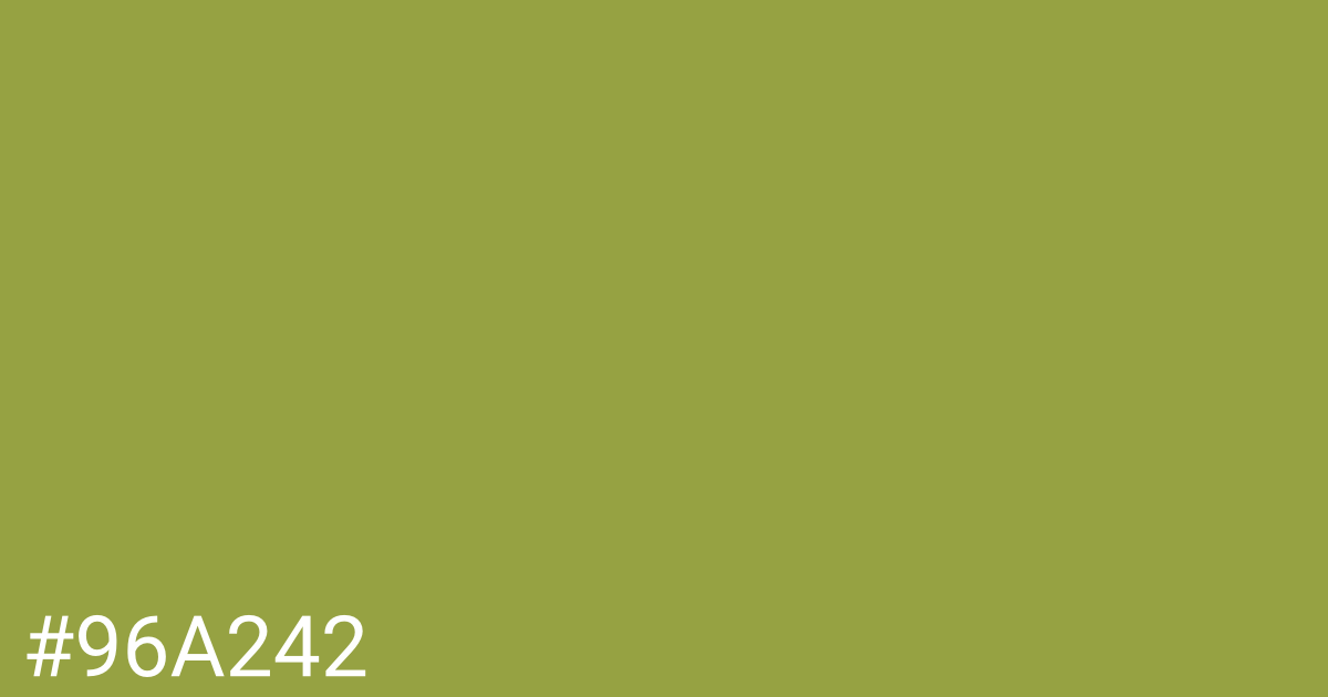 Hex color #96a242 graphic