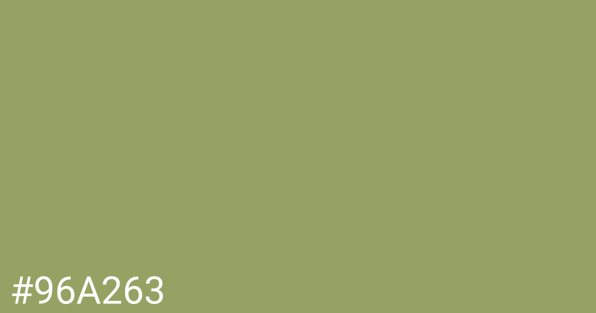 Hex color #96a263 graphic