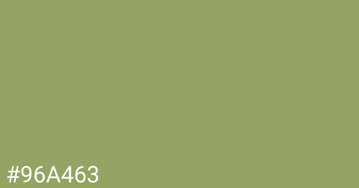 Hex color #96a463 graphic