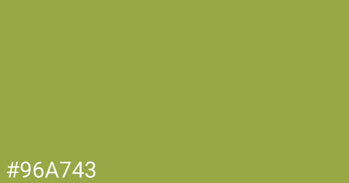 Hex color #96a743 graphic