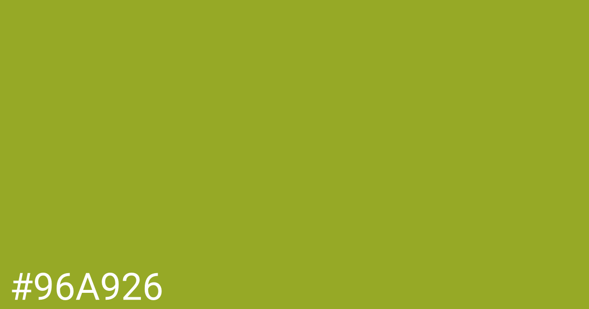 Hex color #96a926 graphic