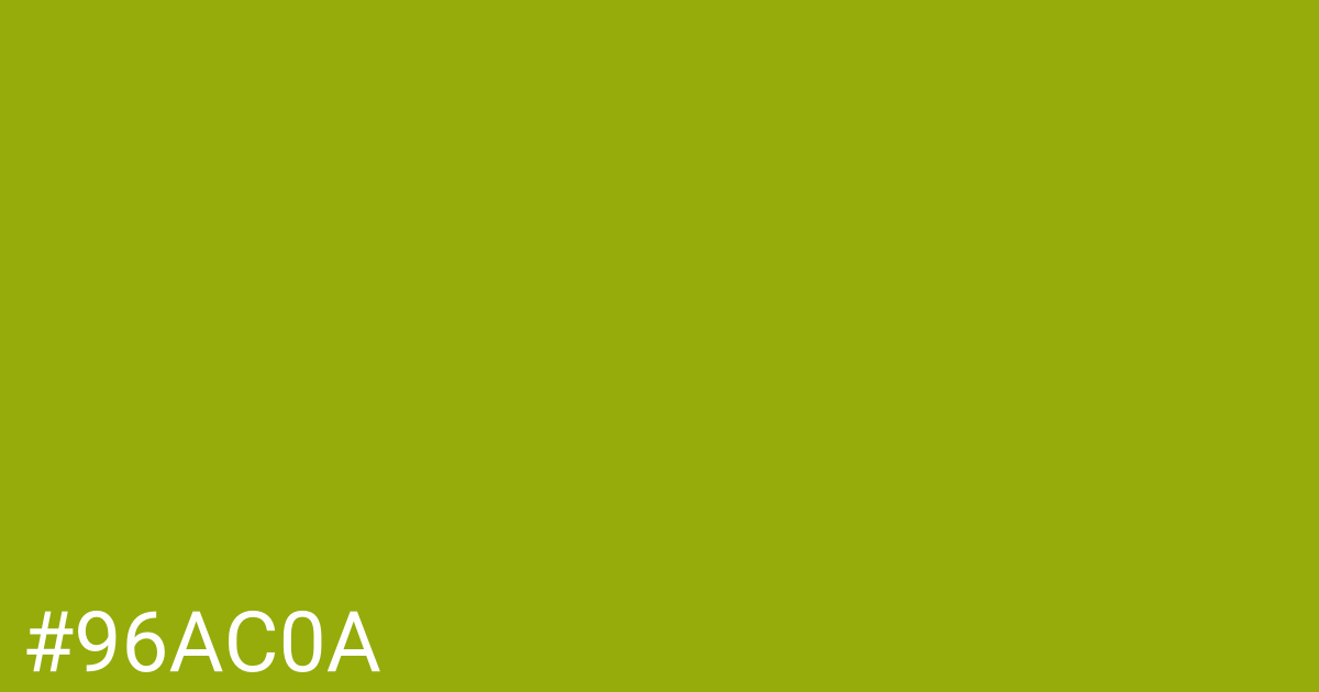 Hex color #96ac0a graphic