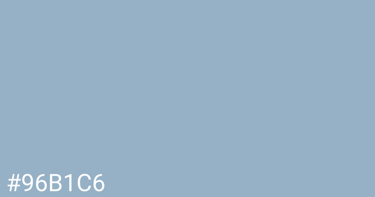 Hex color #96b1c6 graphic