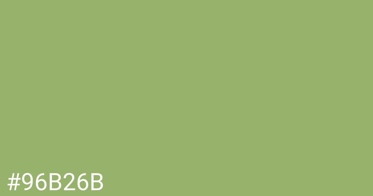 Hex color #96b26b graphic