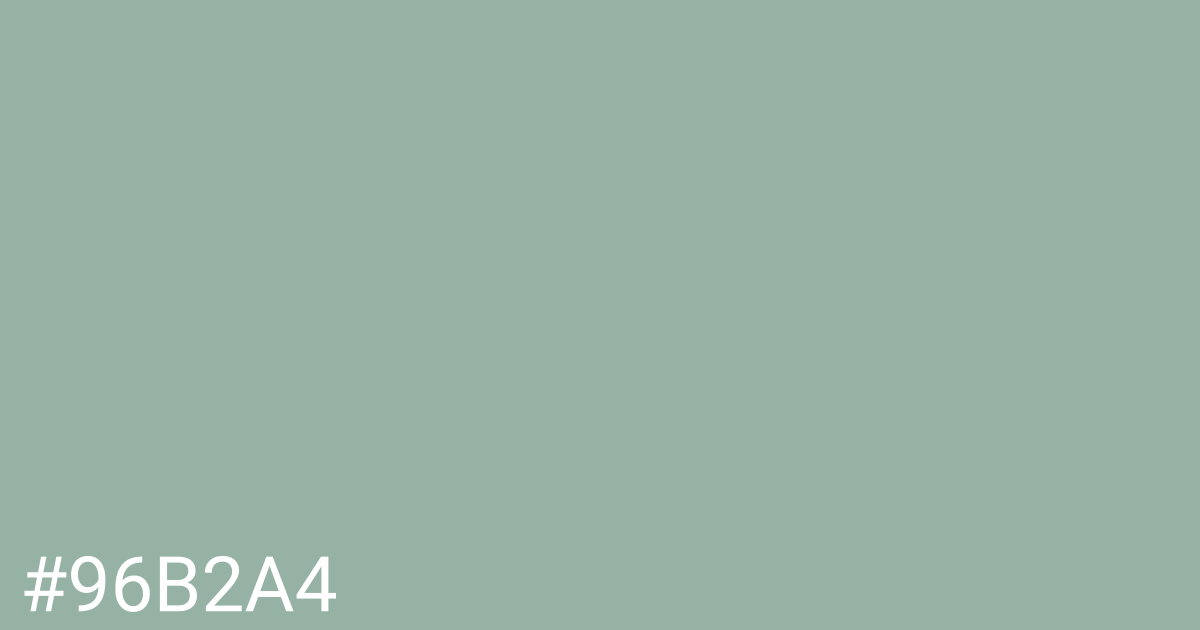 Hex color #96b2a4 graphic