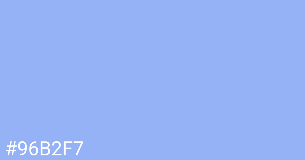 Hex color #96b2f7 graphic