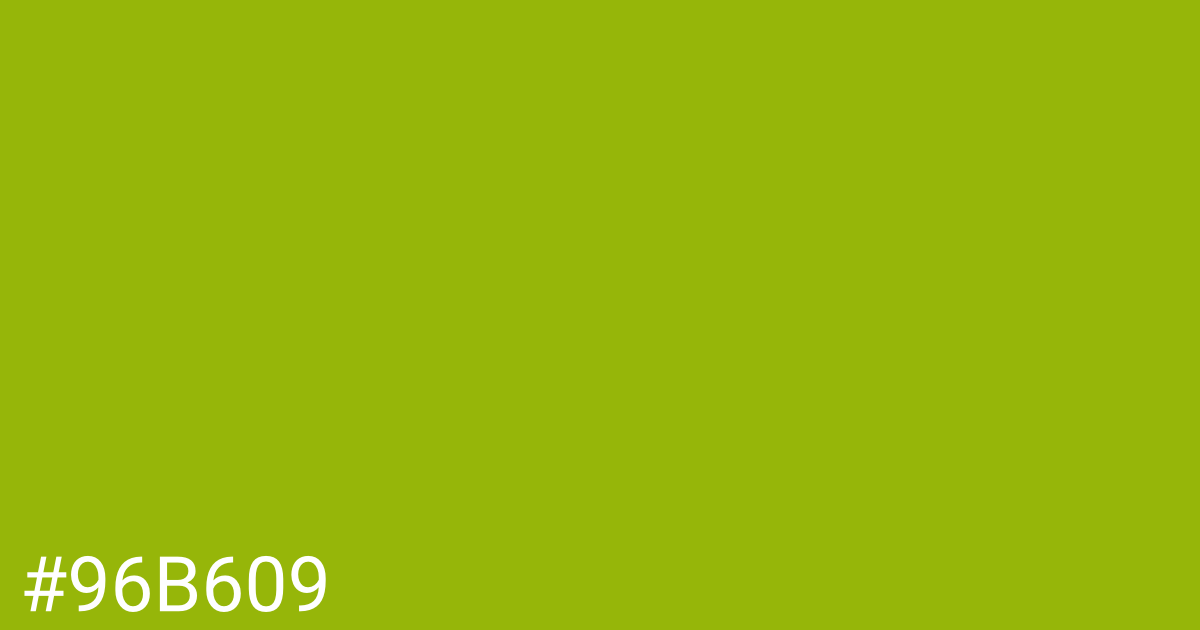 Hex color #96b609 graphic