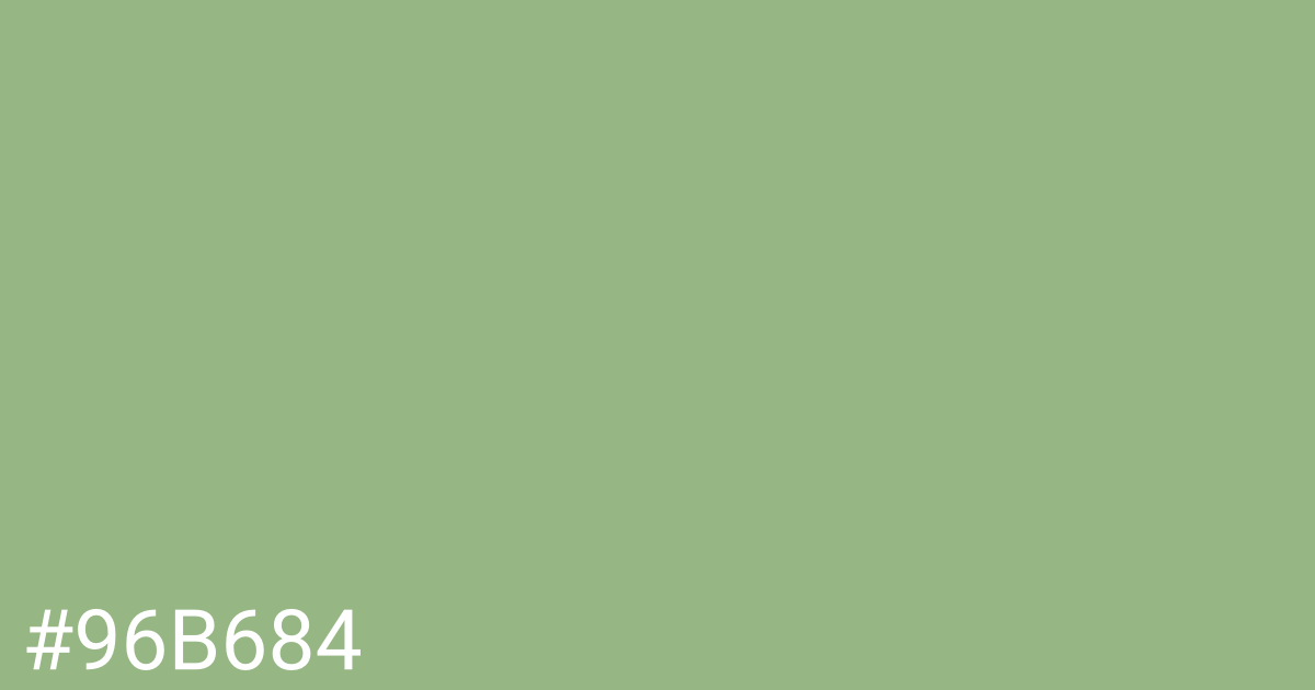 Hex color #96b684 graphic