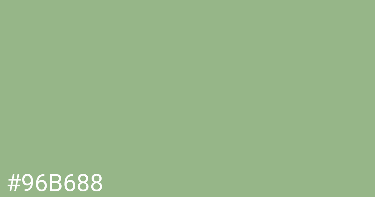 Hex color #96b688 graphic