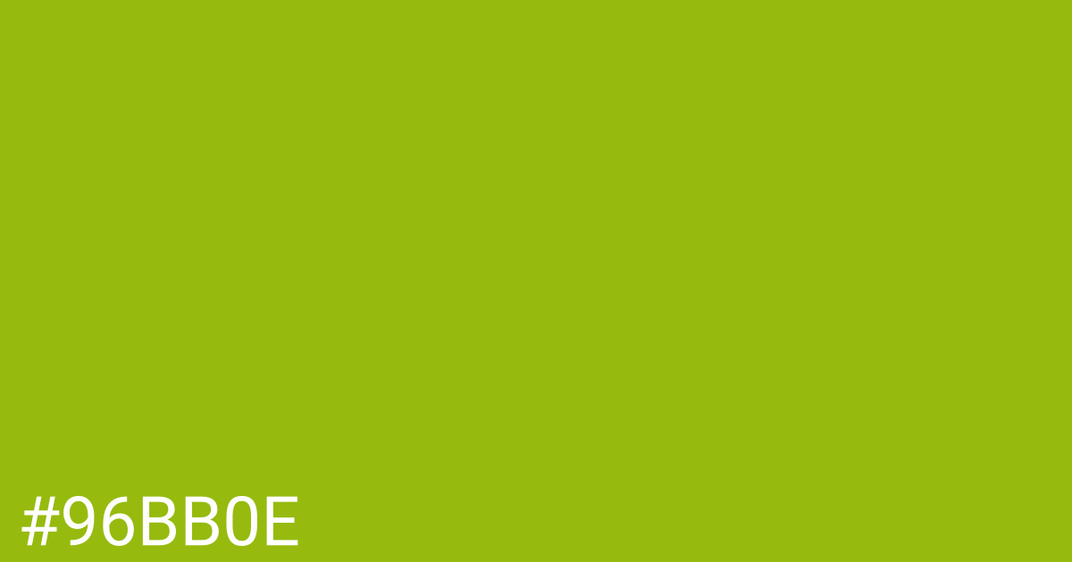 Hex color #96bb0e graphic