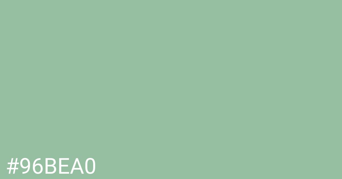 Hex color #96bea0 graphic