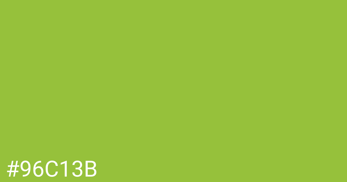 Hex color #96c13b graphic