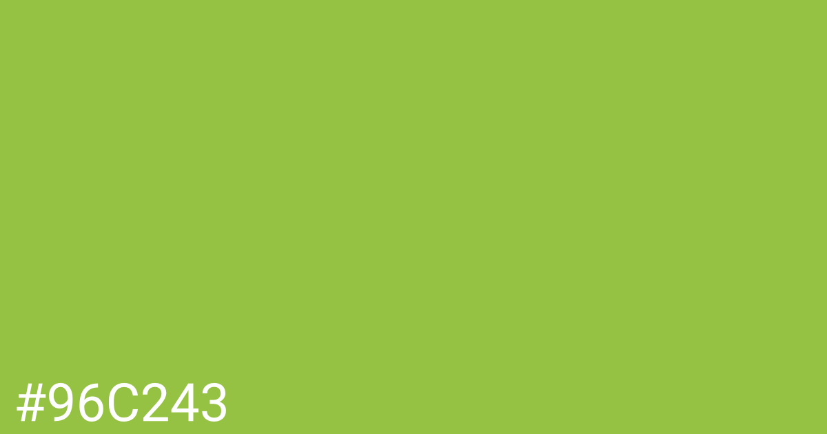 Hex color #96c243 graphic