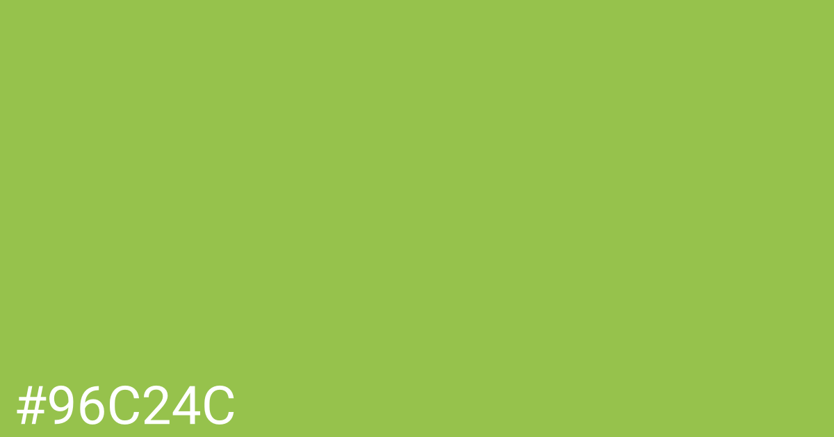 Hex color #96c24c graphic
