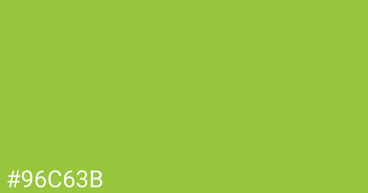 Hex color #96c63b graphic