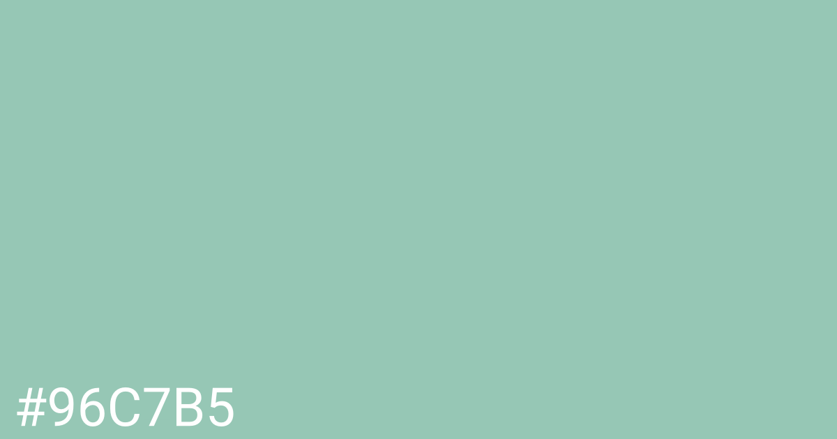 Hex color #96c7b5 graphic