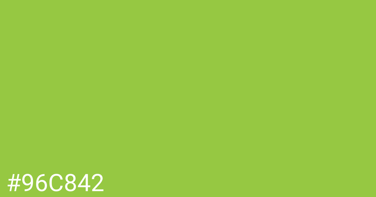 Hex color #96c842 graphic