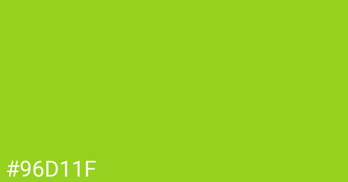 Hex color #96d11f graphic