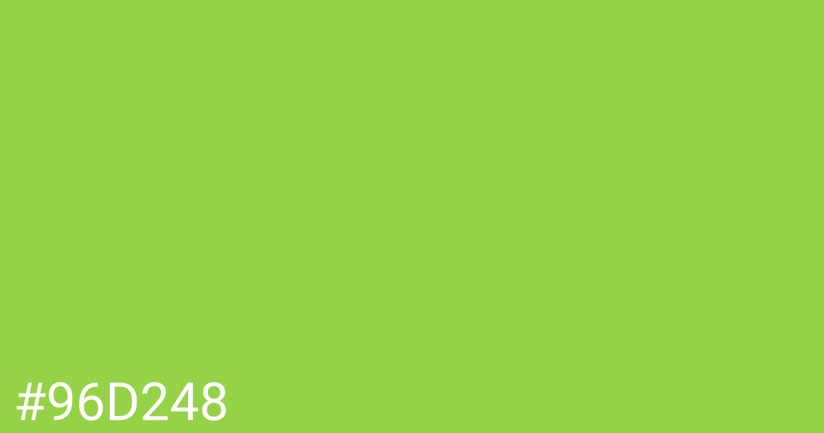 Hex color #96d248 graphic