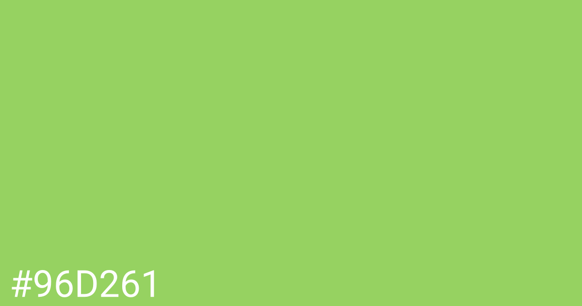 Hex color #96d261 graphic