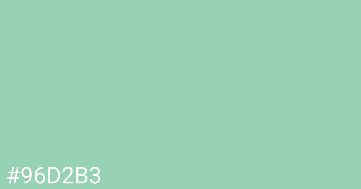 Hex color #96d2b3 graphic