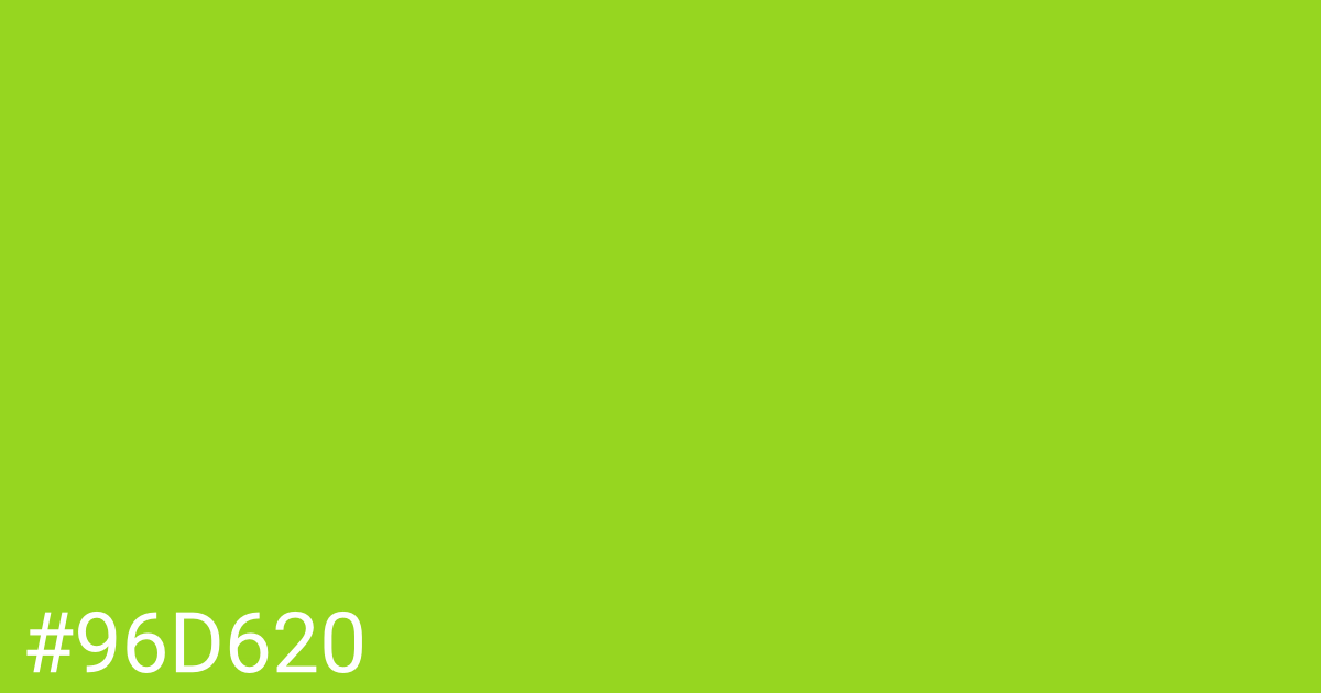 Hex color #96d620 graphic