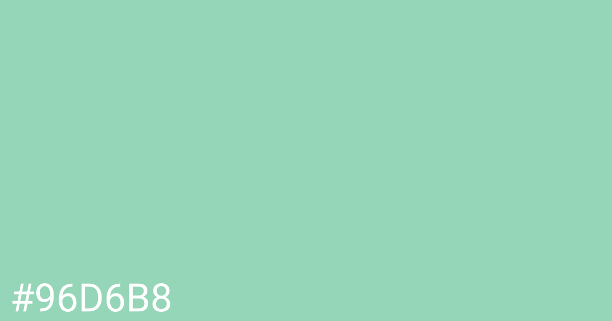 Hex color #96d6b8 graphic