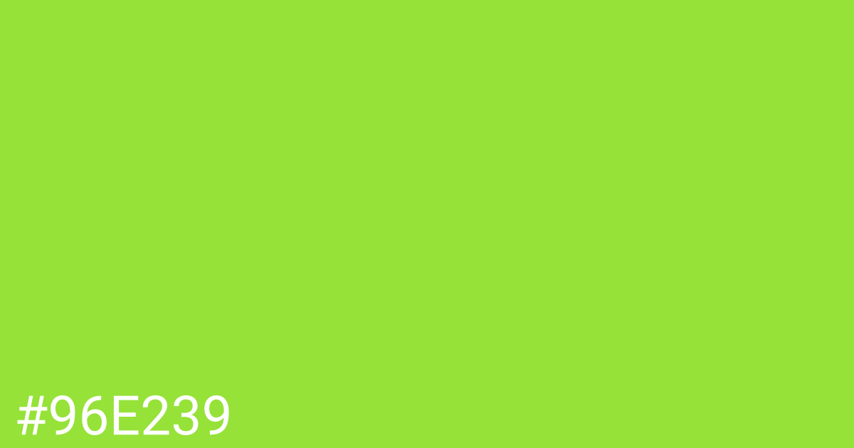 Hex color #96e239 graphic
